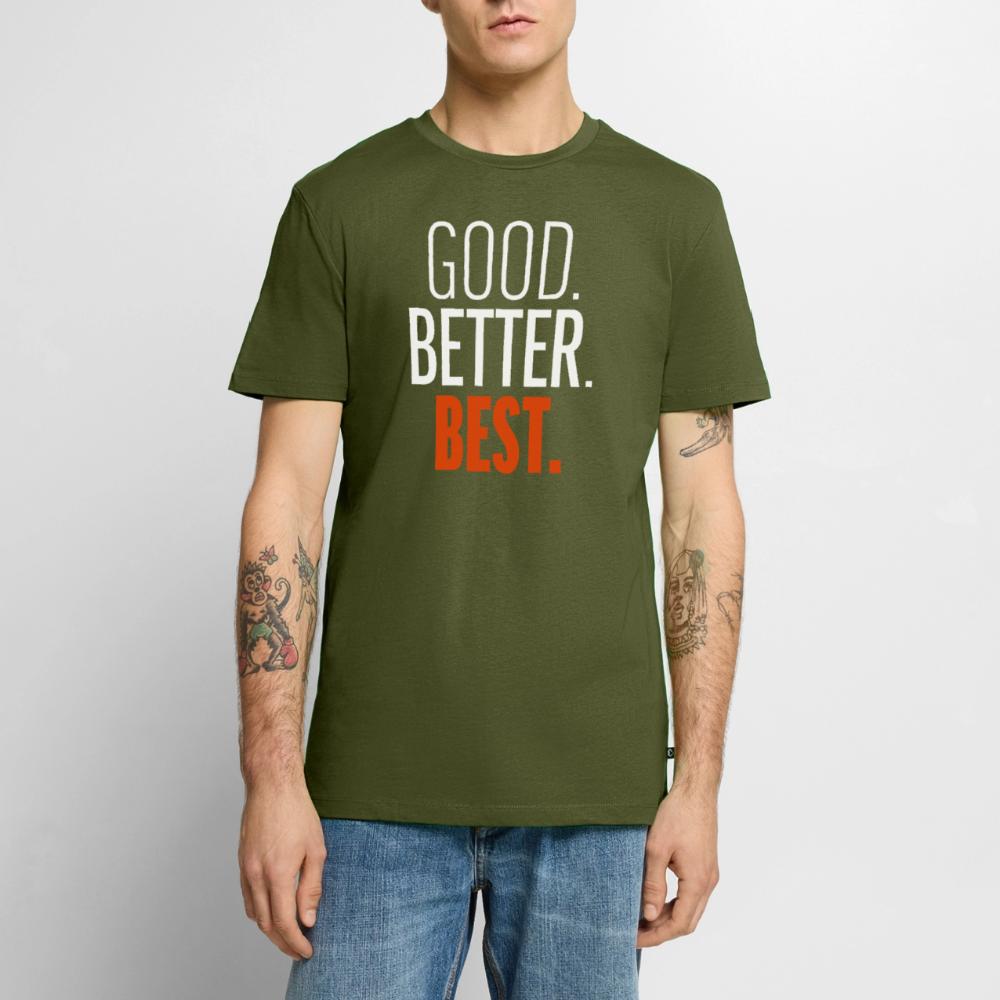 Good Better Best Bears - Men's Premium T-Shirt khaki green