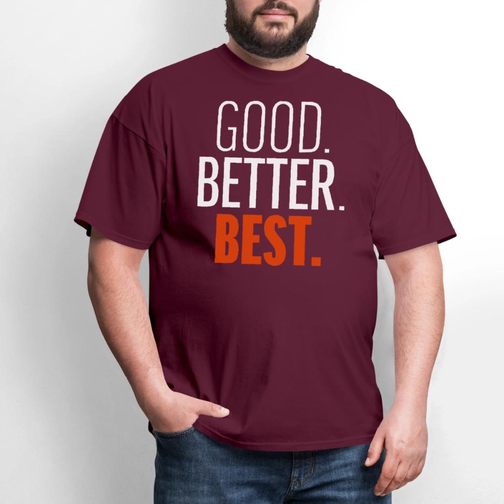 Good Better Best Bears - Men's T-Shirt burgundy