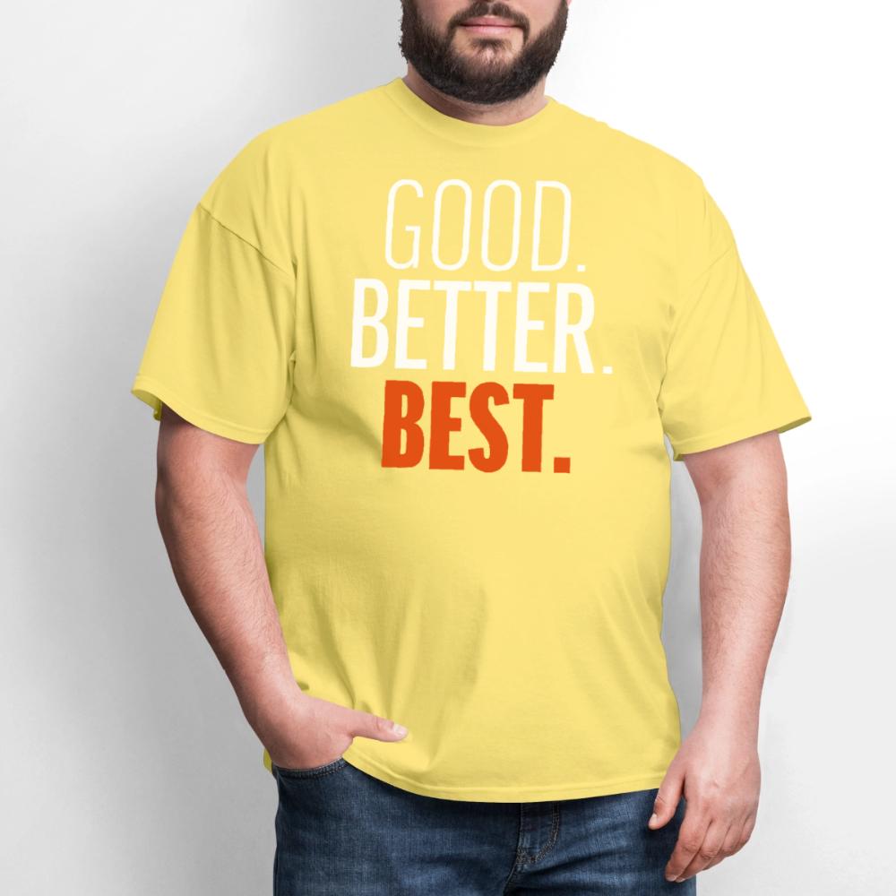 Good Better Best Bears - Men's T-Shirt cornsilk