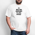 If i miss this jumshot - Men's T-Shirt white