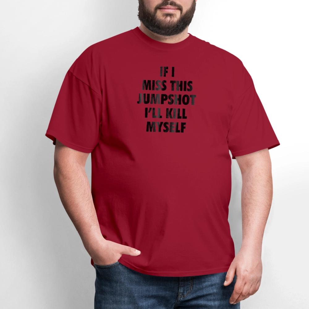 If i miss this jumshot - Men's T-Shirt true red