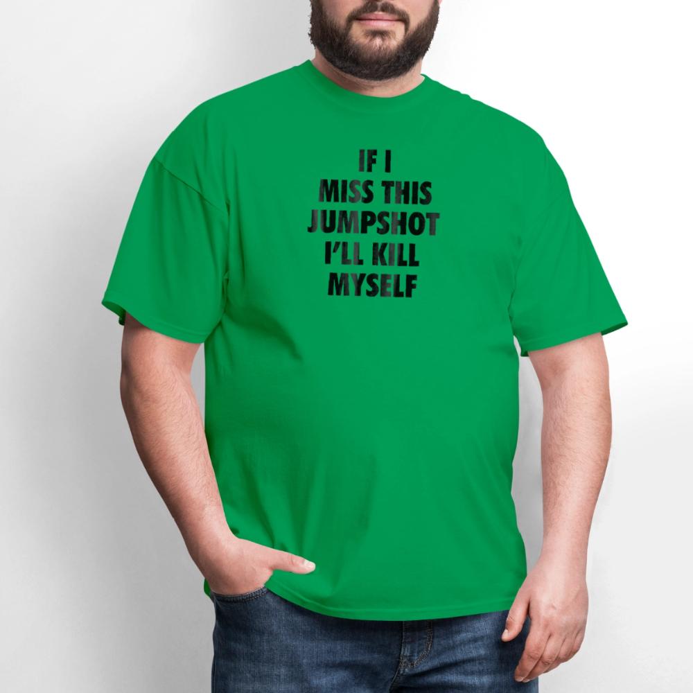 If i miss this jumshot - Men's T-Shirt bright green