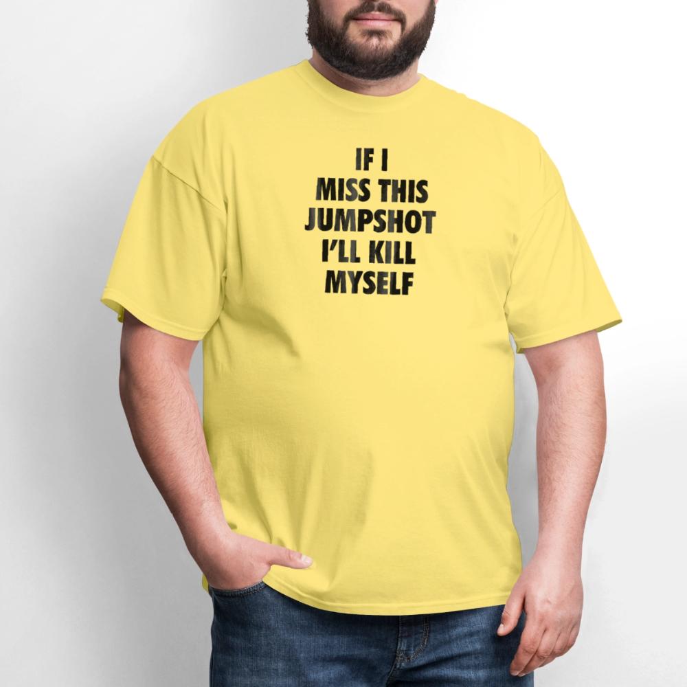 If i miss this jumshot - Men's T-Shirt cornsilk