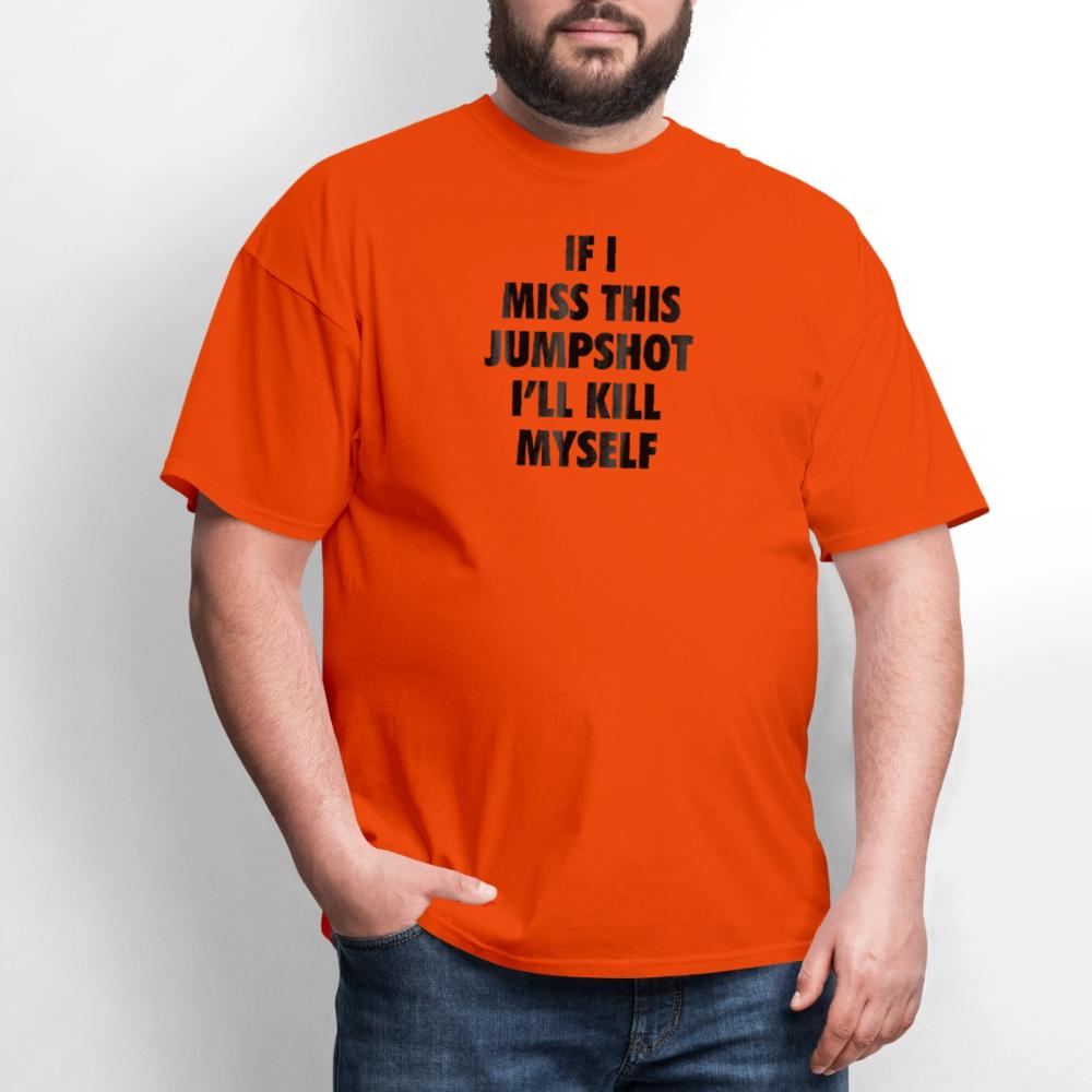 If i miss this jumshot - Men's T-Shirt orange