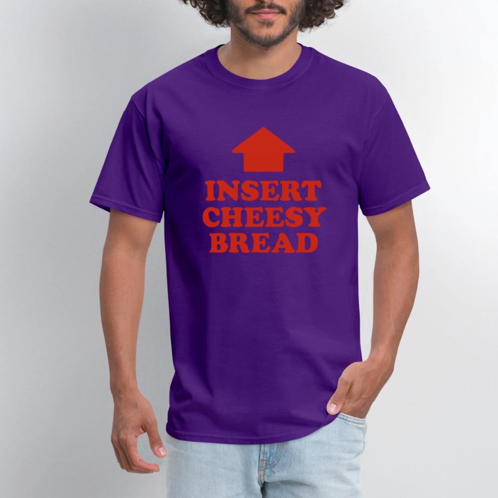 Insert Cheesy Bread - Men's T-Shirt purple