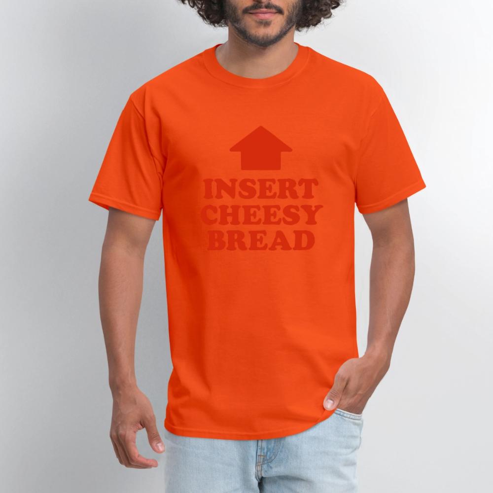 Insert Cheesy Bread - Men's T-Shirt orange