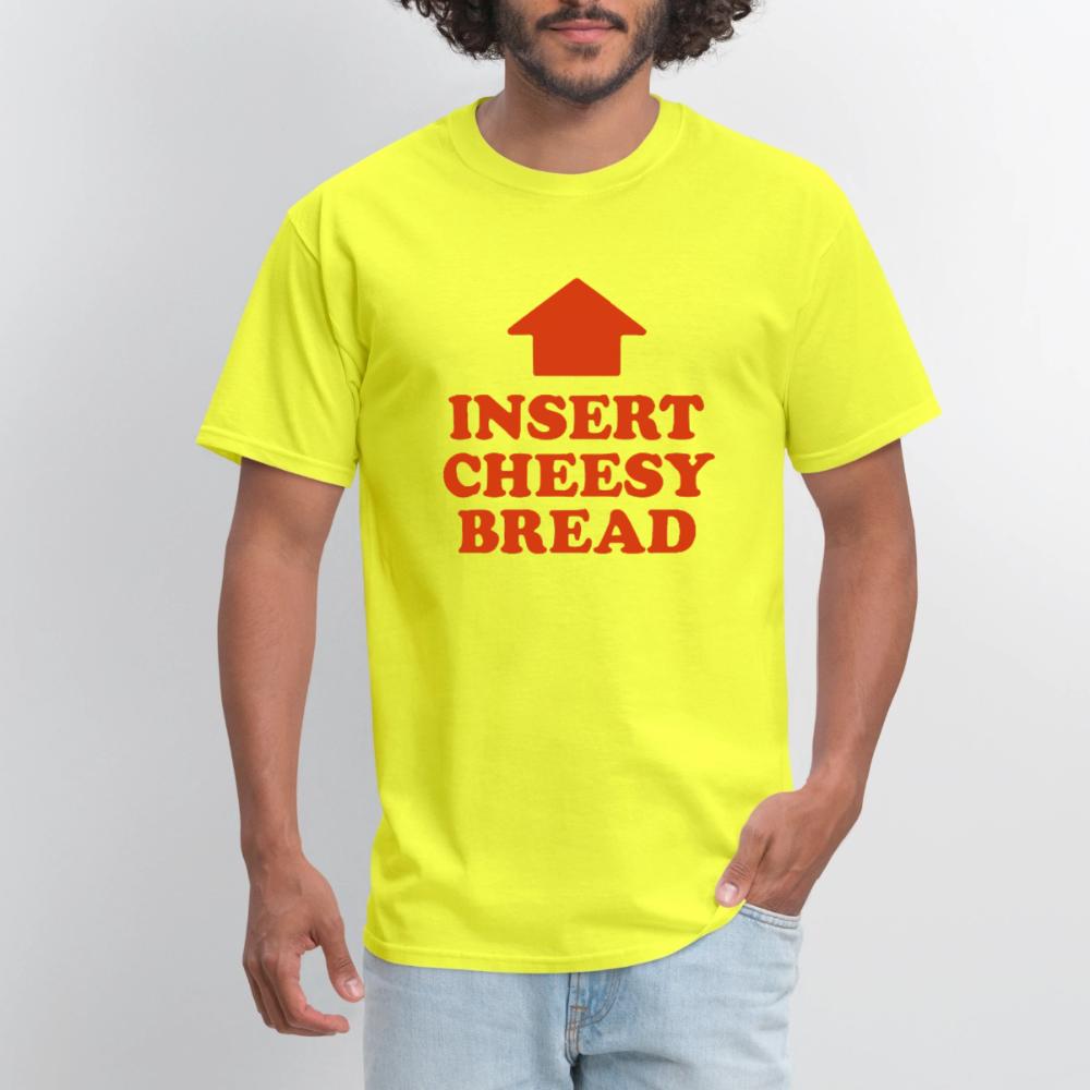 Insert Cheesy Bread - Men's T-Shirt safety green