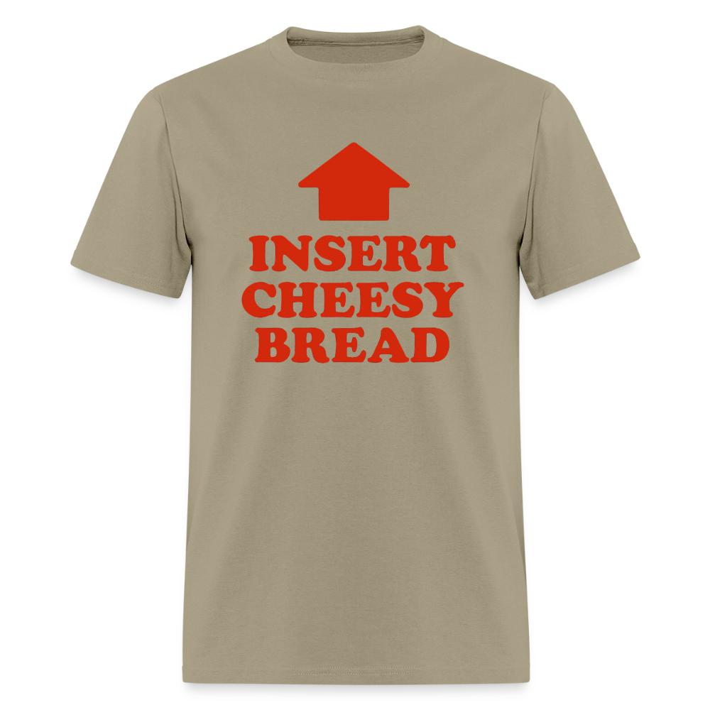 Insert Cheesy Bread - Men's T-Shirt khaki