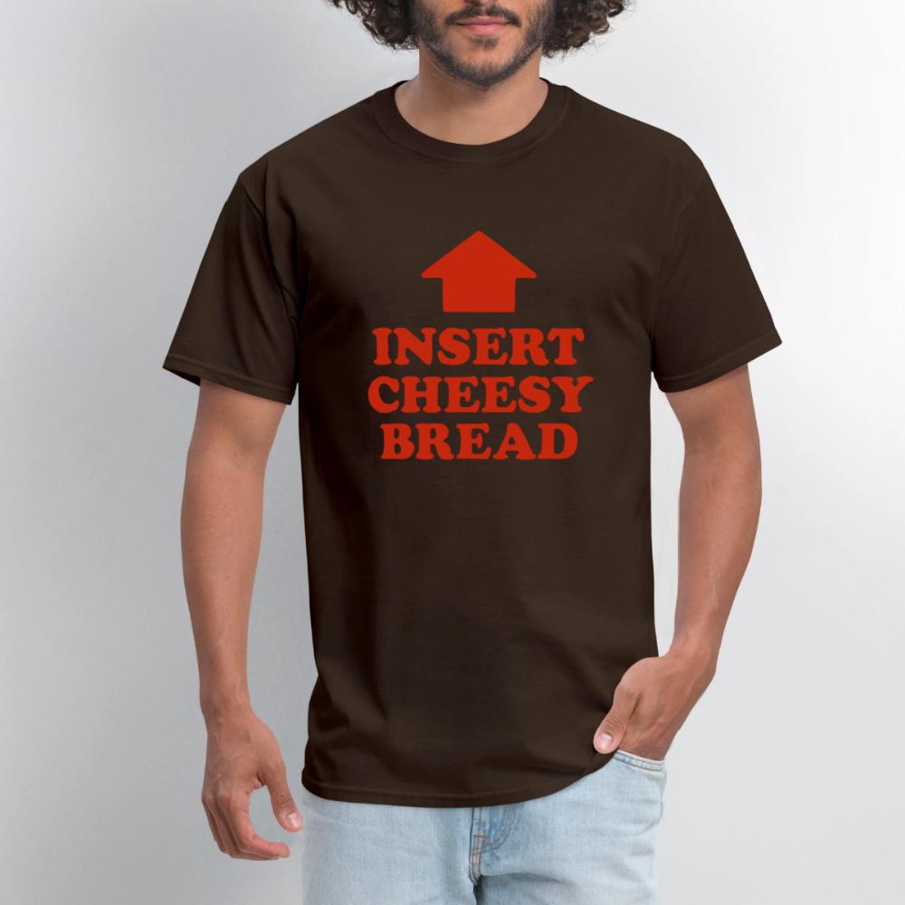 Insert Cheesy Bread - Men's T-Shirt brown