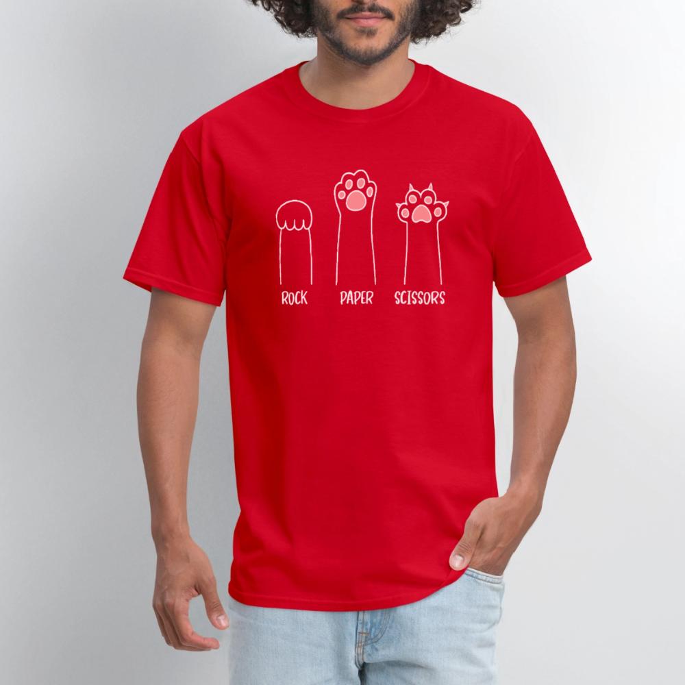 Rock Paper Scissors - Men's T-Shirt red