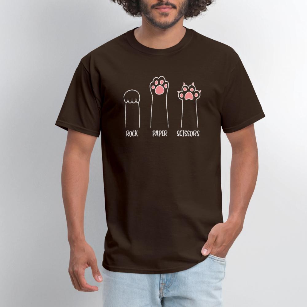 Rock Paper Scissors - Men's T-Shirt brown