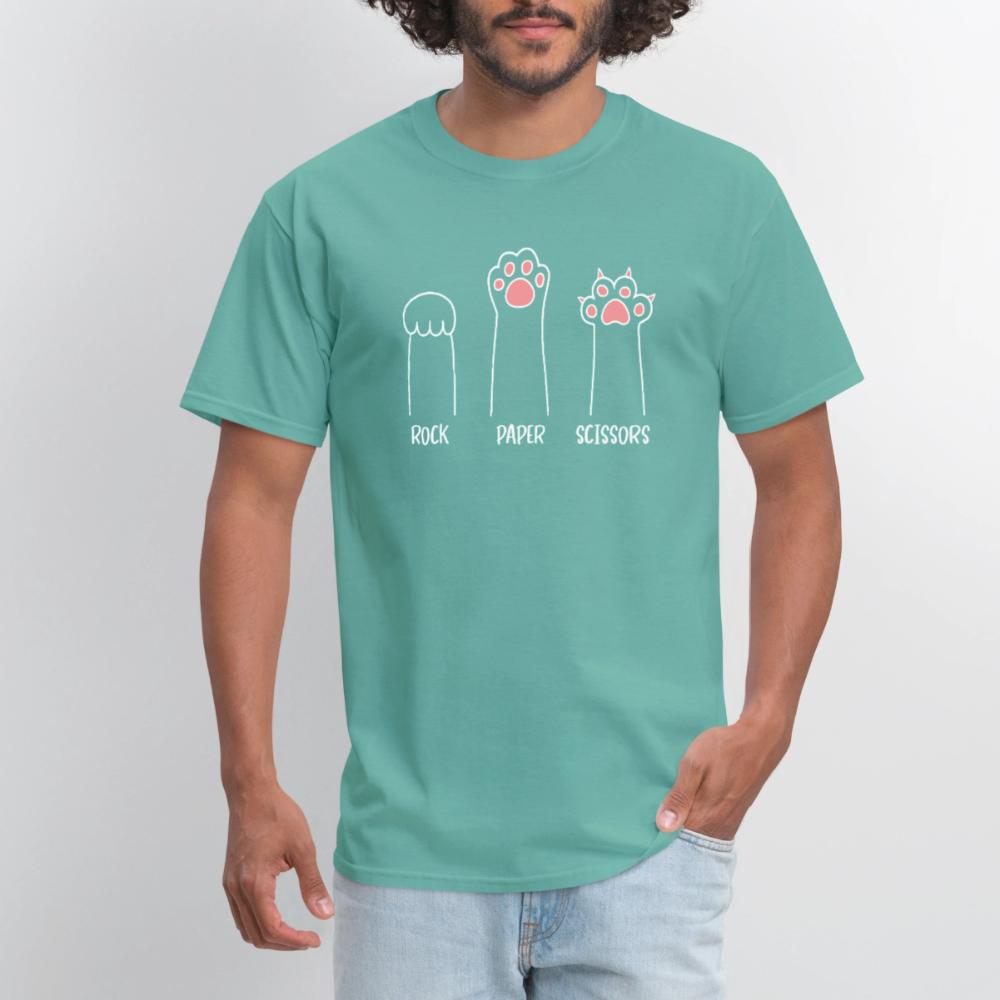 Rock Paper Scissors - Men's T-Shirt aquatic
