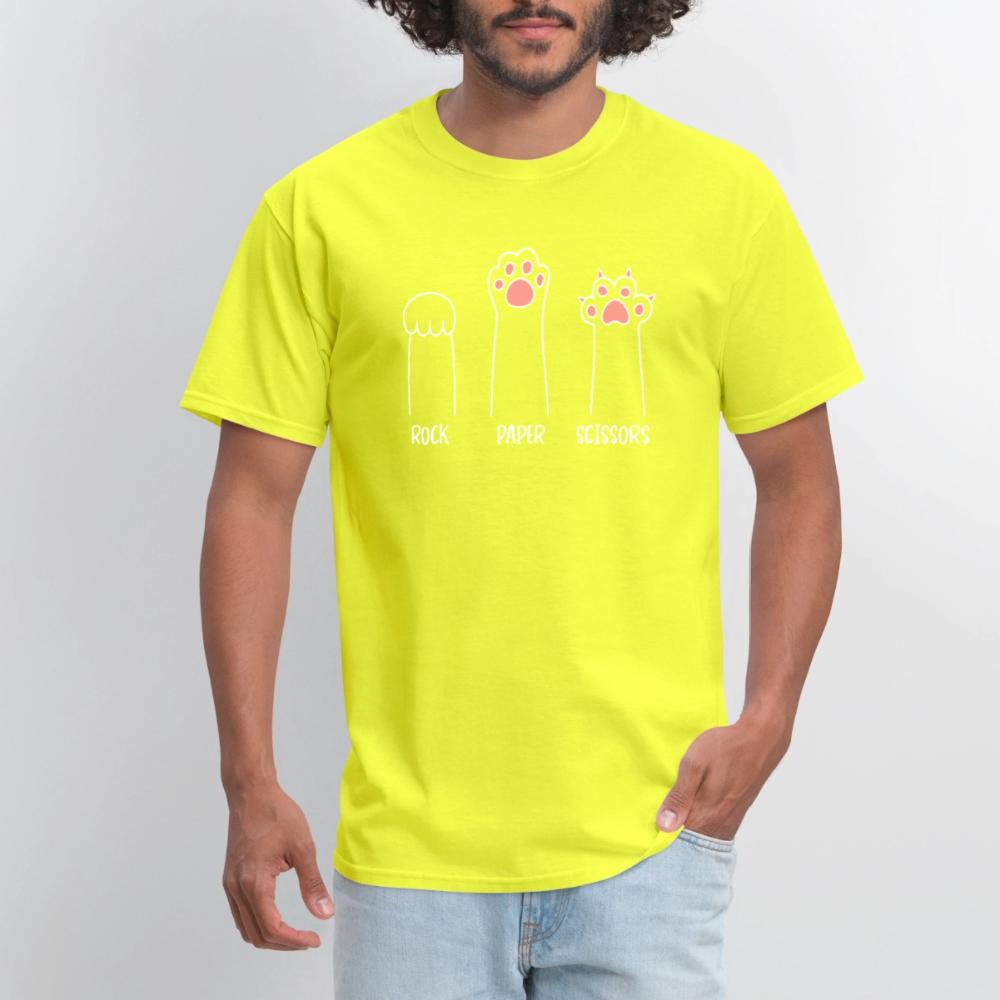Rock Paper Scissors - Men's T-Shirt safety green