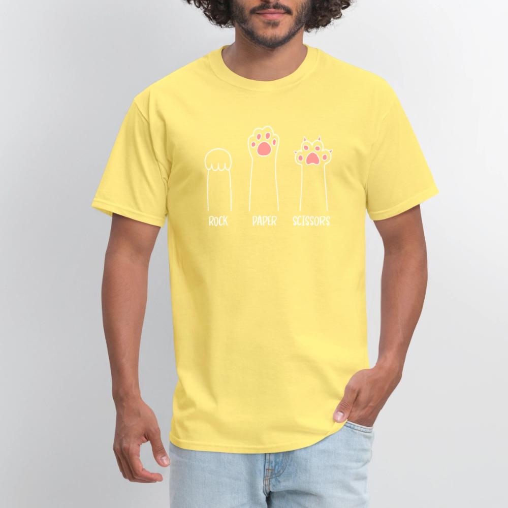 Rock Paper Scissors - Men's T-Shirt cornsilk