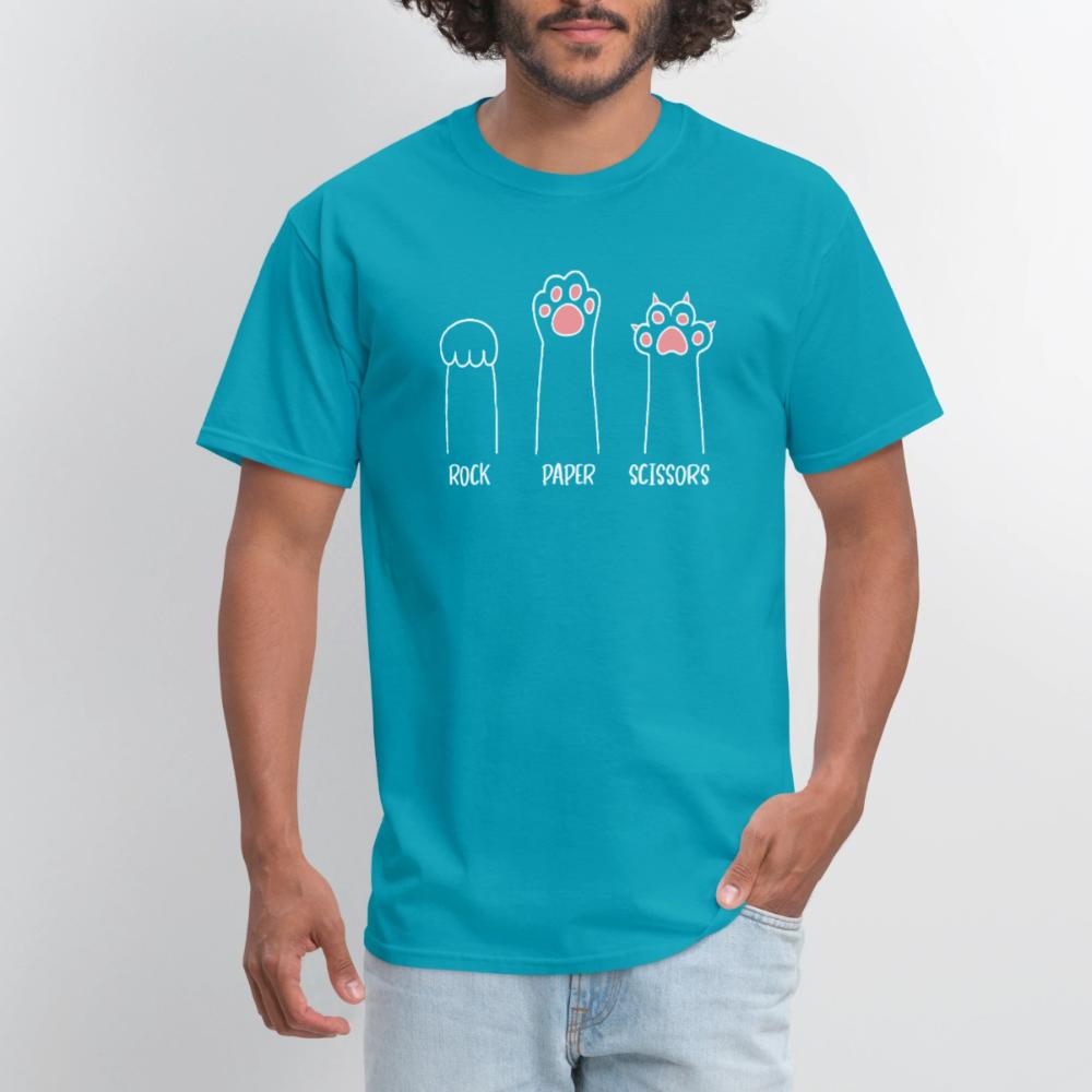 Rock Paper Scissors - Men's T-Shirt turquoise