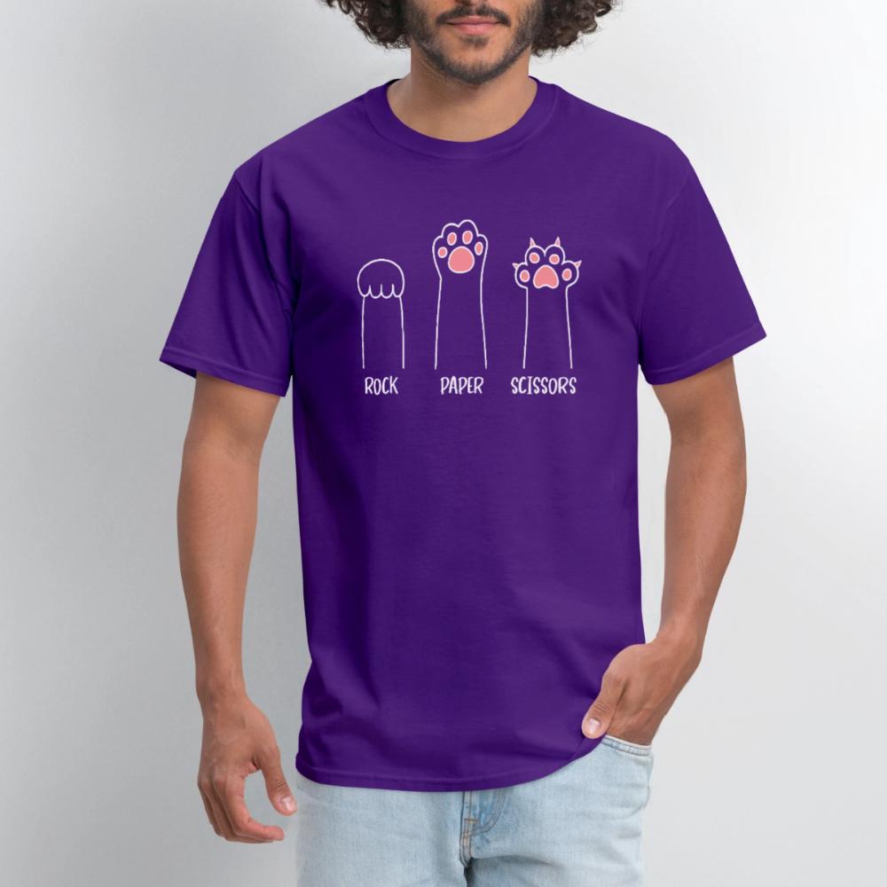 Rock Paper Scissors - Men's T-Shirt purple