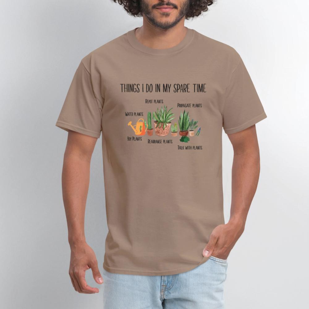 Things I Do In My Spare Time Plant Funny Gardener - Men's T-Shirt safari