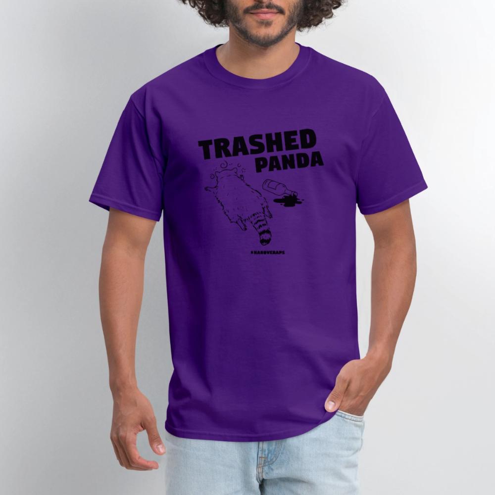 Trashed Panda - Men's T-Shirt purple