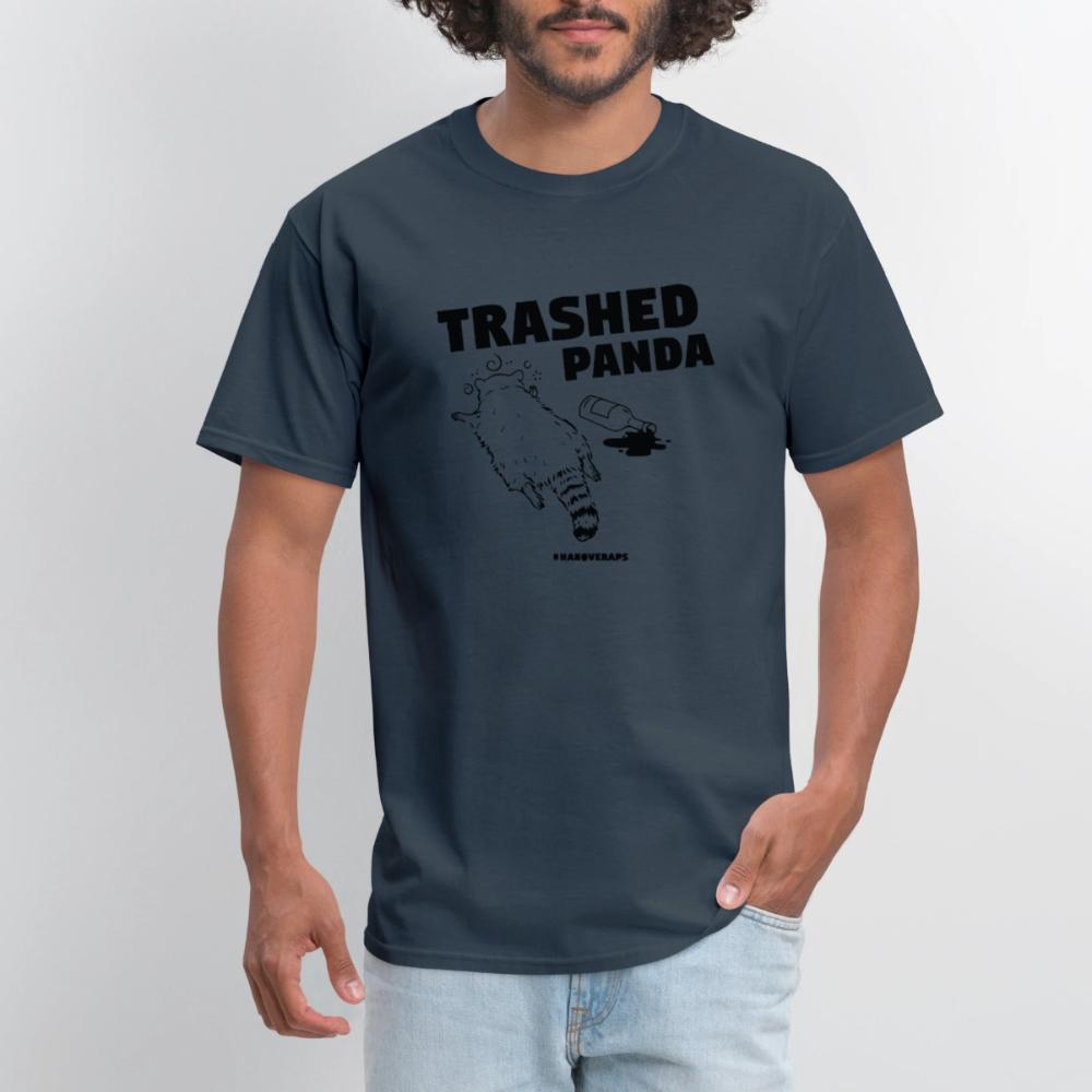 Trashed Panda - Men's T-Shirt  blue dusk
