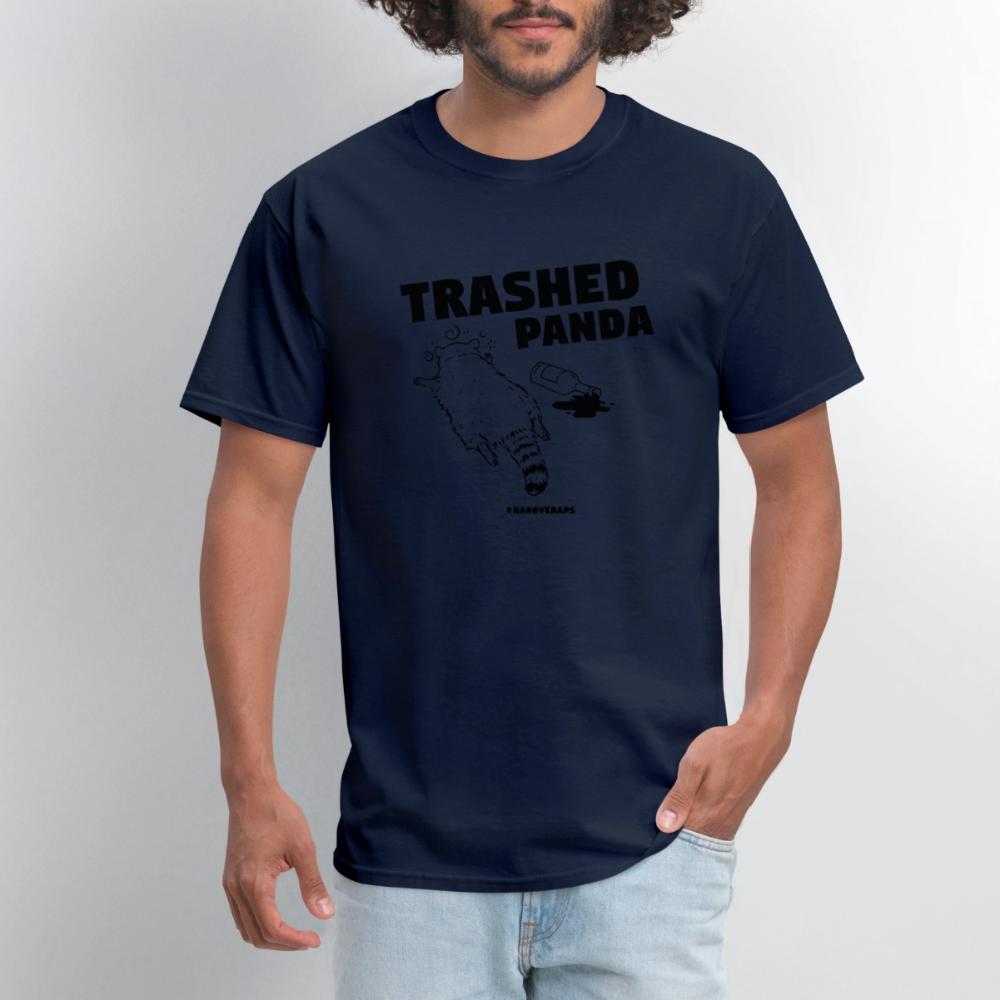 Trashed Panda - Men's T-Shirt navy