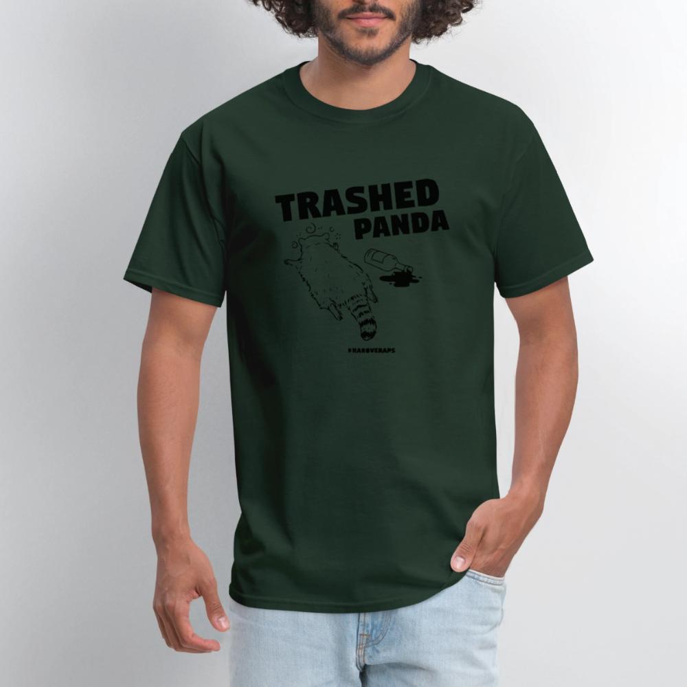 Trashed Panda - Men's T-Shirt forest green