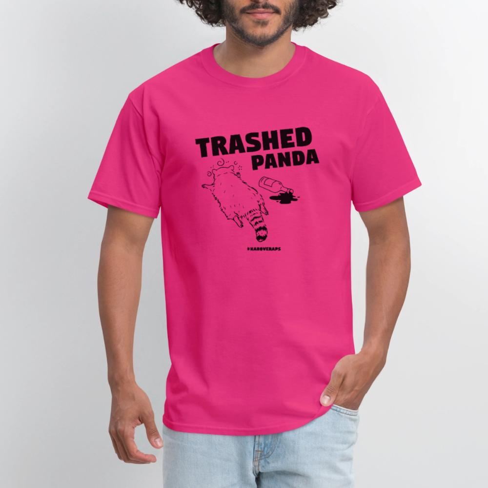 Trashed Panda - Men's T-Shirt fuchsia