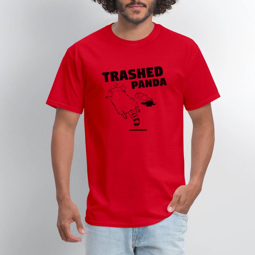 Trashed Panda - Men's T-Shirt red