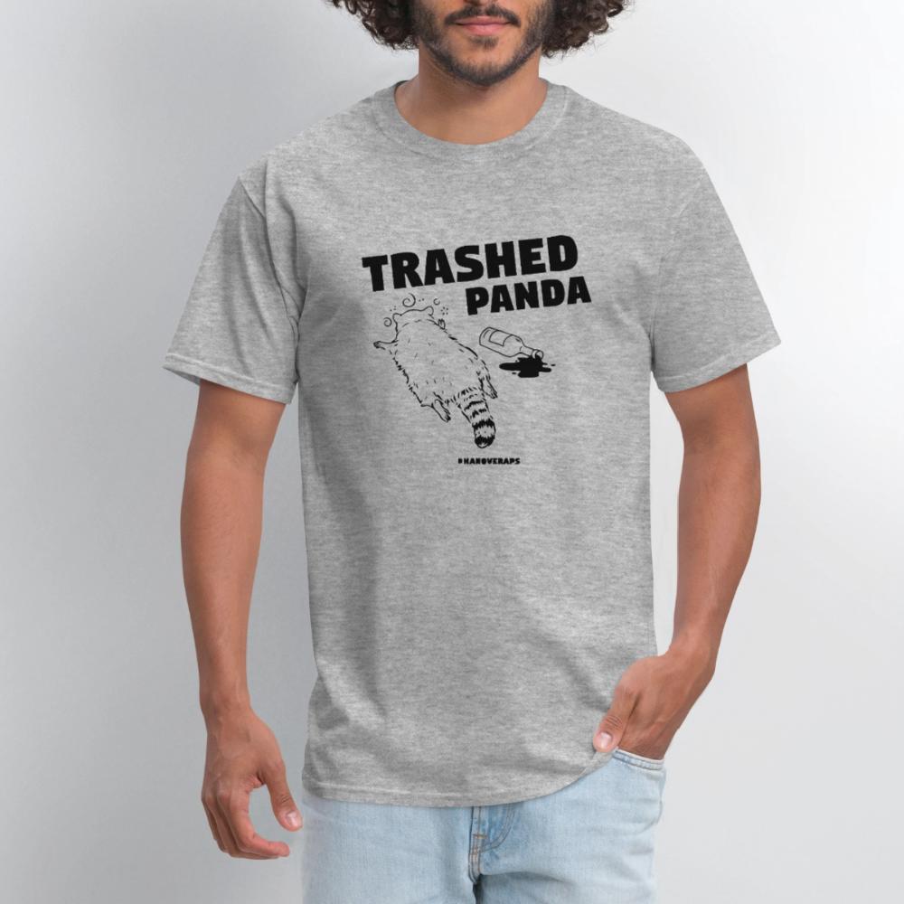 Trashed Panda - Men's T-Shirt heather gray