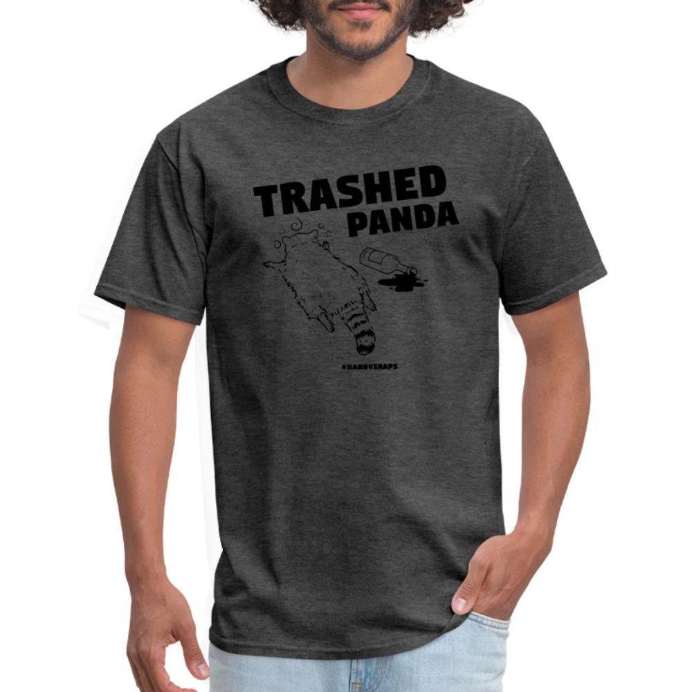 Trashed Panda - Men's T-Shirt heather black