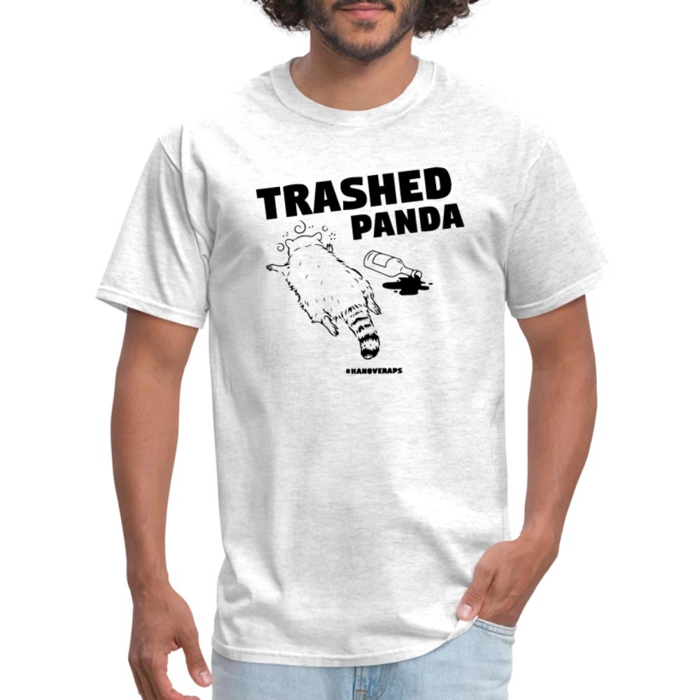 Trashed Panda - Men's T-Shirt light heather gray