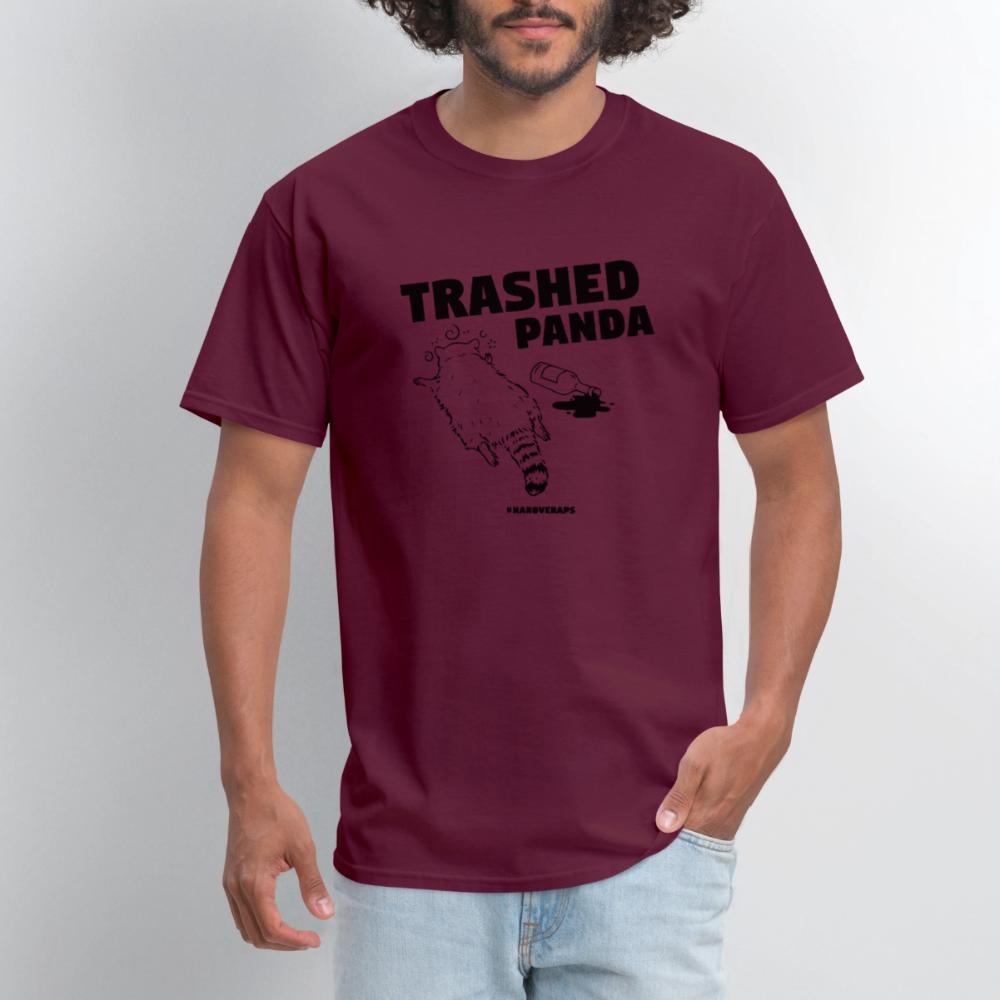 Trashed Panda - Men's T-Shirt burgundy